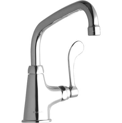 Elkay DECK MNT 1HOLE, AT 8IN SPT, 1PC Wrist BLD Hndl, 4IN - Chrome by Elkay