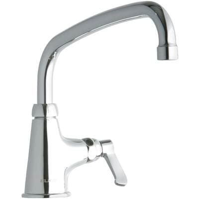 Elkay DECK MNT 1HOLE, AT 10IN SPT, LVR Hndl, 2IN - Chrome