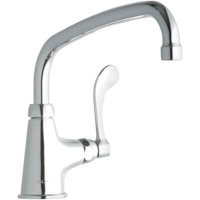 Elkay DECK MNT 1HOLE, AT 10IN SPT, 1PC Wrist BLD Hndl, 4IN - Chrome by Elkay
