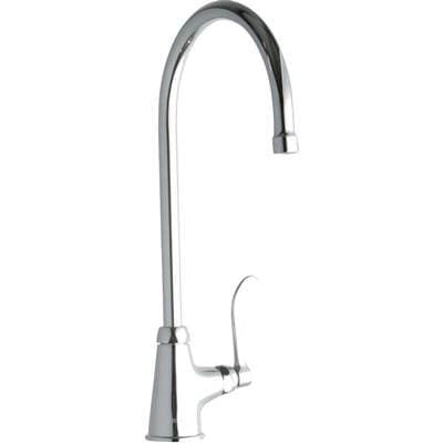 Elkay DECK MNT 1HOLE, GN 8IN SPT, 1PC Wrist BLD Hndl, 4IN - Chrome by Elkay