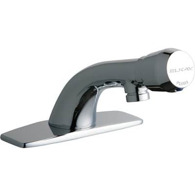 Elkay Faucet MTRD DECK MNTD SNGL W/ Cover - Chrome