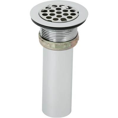 2'' Drain Fitting Type 304 Stainless Steel Body with Grid Strainer - Polished Stainless Steel by Elkay
