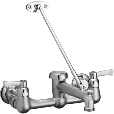 Elkay WALL MNT 8 IN, Bucket HK, Rough CP - Chrome
