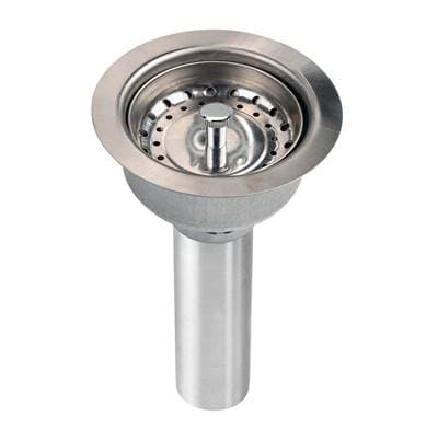 Elkay 3-1/2'' Drain Fitting Stainless Steel Body with Strainer Basket Matte Finish