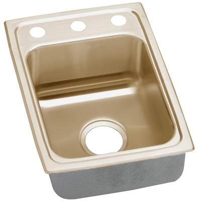 18 Gauge CuVerro antimicrobial copper 15'' x 22'' x 7.625'' Single Bowl Drop-in Sink