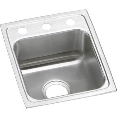 Elkay 18 Gauge Stainless Steel 13'' X 16'' X 4'' Single Bowl Drop-in Kitchen Sink - Lustrous Satin by Elkay