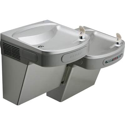 Elkay Versatile Cooler Wall Mount Bi-level ADA Hands-free, Filtered Refrigerated - Light Gray... by Elkay