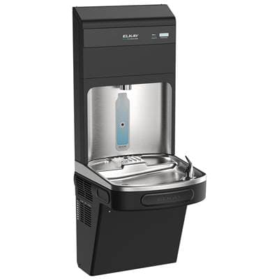 Elkay Pro Filtration Bottle Filling Station & Single ADA Cooler Refrigerated Ultra-capacity Lead...