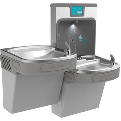 Elkay Enhanced Filtered Bottle Filling Station and Versatile Bi-level ADA Cooler Refrigerated... by Elkay