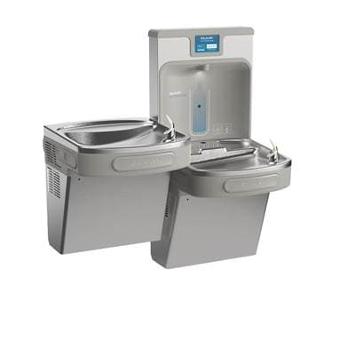 Elkay Enhanced Connected Bottle Filler & Bi-level ADA Cooler Refrigerated Stainless High Capacity... by Elkay