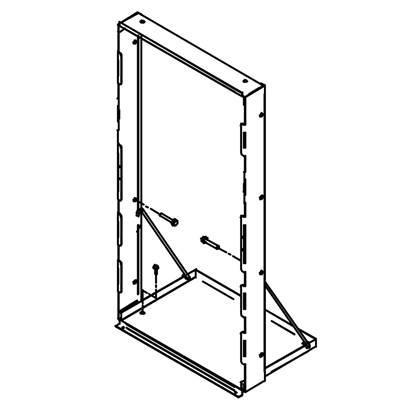Elkay Mounting Frame for Single-station In-wall Refrigerated Bottle Filling Stations - Galvanized