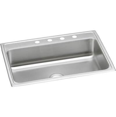 20 Gauge Stainless Steel 31'' x 22'' x 7.125'' Single Bowl Drop-in Kitchen Sink by Elkay