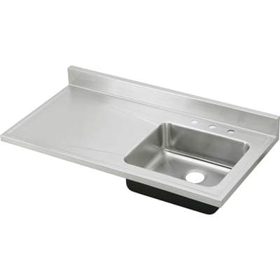 Elkay 18 Gauge Stainless Steel 48'' X 25'' X 7.5'' Single Bowl Custom Sinks + Countertops Kitchen... by Elkay