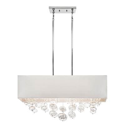 Elan Linear Chandelier 6Lt - Chrome by Elan