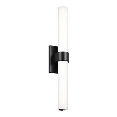 Elan Izza 25.5 Inch LED Linear Bath Light in - Matte Black