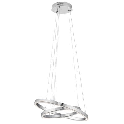 Elan Chandelier 2Lt LED - Chrome