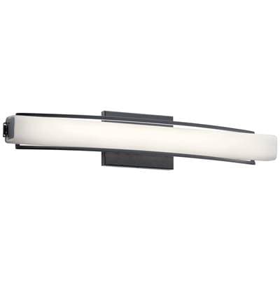 Elan Linear Bath 25in LED - Matte Black by Elan