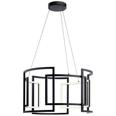 Elan Chandelier/pendant LED - Black by Elan