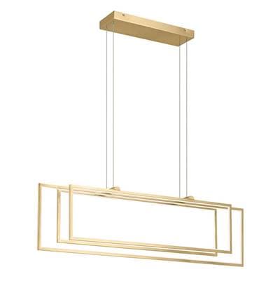 Elan Jestin 46 Inch LED Linear Chandelier - Champagne Gold by Elan