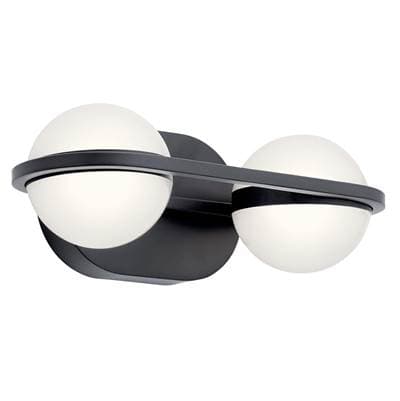 Elan Bath 2Lt LED - Matte Black by Elan