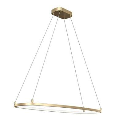 Elan LED Ring Chandelier - Champagne Gold by Elan