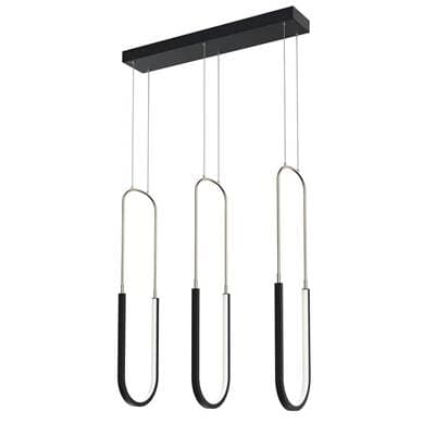 Elan Linear Chandelier - Matte Black by Elan