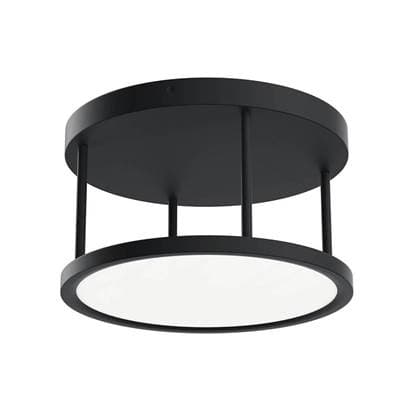 Elan Semi-flush - Matte Black
