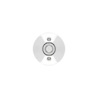 Brass Doorbell, Modern Rosette, US26 by Emtek