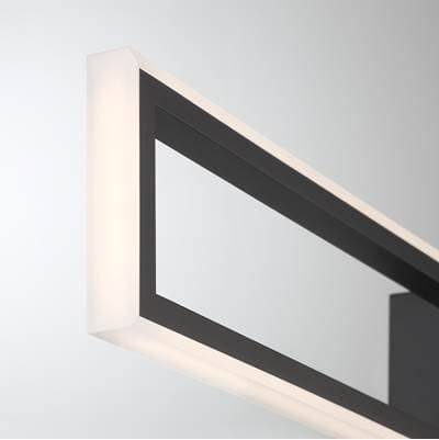 Eurofase Bordo, Outdoor, 36'', Matte Black, White Acrylic