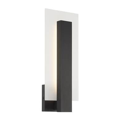 Eurofase Carta, Outdoor, 18'', Matte Black, Frosted Glass