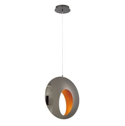 Eurofase Arlington, Pendant, 14'', Chrome Black, Gold Steel by Eurofase