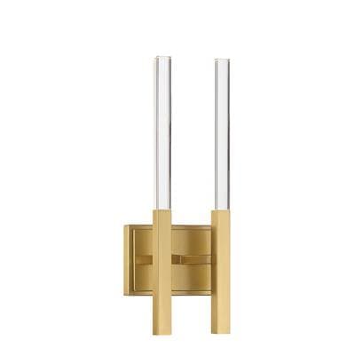 Eurofase Benicio, Wall Sconce, 2-Light, 18'', Gold, Clear Glass