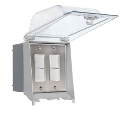Eurofase Efdowps Surface Mount Dual Duplex Stack Switch with Weatherproof Cover and Gang Box -... by Eurofase