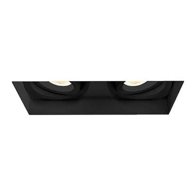 Eurofase Amigo 15W 2 Lights Trimless Gimbal 3000K White - Black by Eurofase