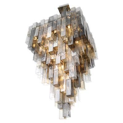 Altesa, Chandelier, 46-Light, 59'', Chrome, Mixed Glass