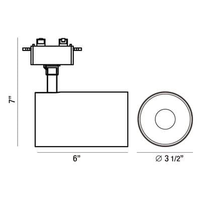 Eurofase Charlie,trk Head,led,30w,40k,w