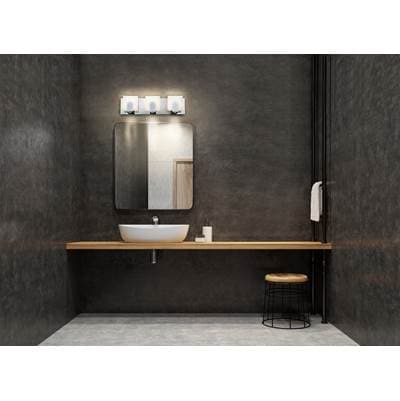 Eurofase Canmore, Vanity, 3Lt, 20'', Chrome, Clear Glass