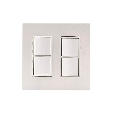 Eurofase Efdwps Dual Duplex Stack Switch - Stainless Steel