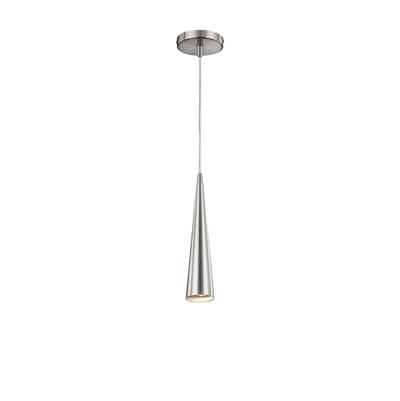 Sliver, Pendant , 12'', Polished Nickel