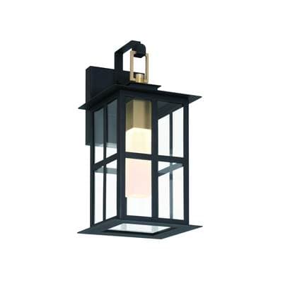 Eurofase Greyson, Outdoor, 16'', Brass-black Mix, Clear Glass - Brass Black Mix by Eurofase