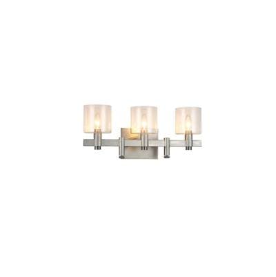 Eurofase Decato, Vanity, 3Lt, 21'', Satin Nickel, Clear Glass
