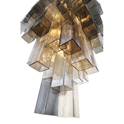 Altesa, Chandelier, 20-Light, 46'', Chrome, Mixed Glass by Eurofase