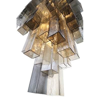 Eurofase Altesa, Chandelier, 20-Light, 46'', Chrome, Mixed Glass by Eurofase
