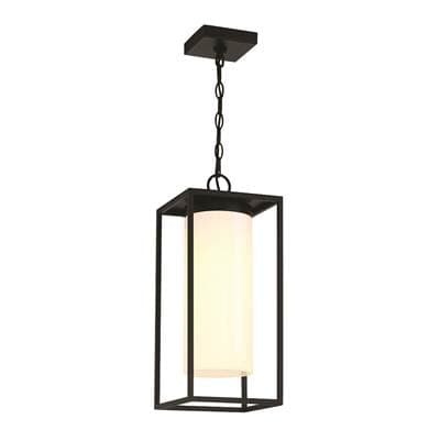 Eurofase Ren, Outdoor, 19'', Powder Coat Black, White Glass
