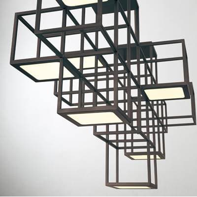 Eurofase Ferro, Chandelier 9-Light, 40'' - Matte Black