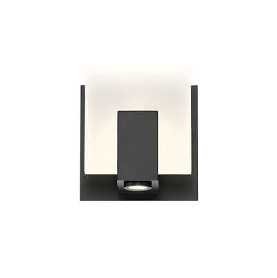 Eurofase Canmore, Vanity, 1Lt, Matte Black, Clear Glass