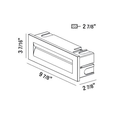 Eurofase Odia,od,led Inwall,8.5w,marine - Marine Grey by Eurofase