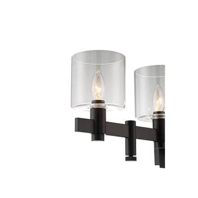 Eurofase Decato, Vanity, 3Lt, 21'', Matte Black, Clear Glass