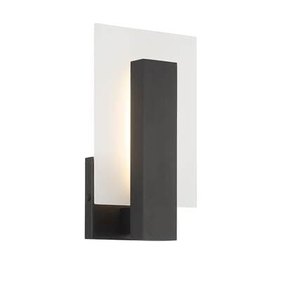 Eurofase Carta, Outdoor, 12'', Matte Black, Frosted Glass