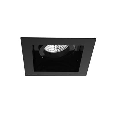 Eurofase Amigo 15W 1 Light Square Trim Gimbal 3500K - Black